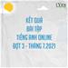 nCoV KẾT QUẢ BÀI TẬP TIẾNG ANH ONLINE ĐỢT 3  THÁNG 72021